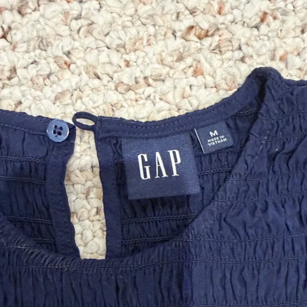 Gap Navy Blue Fit & Flare Dress Size Medium C11-148 - Image 2
