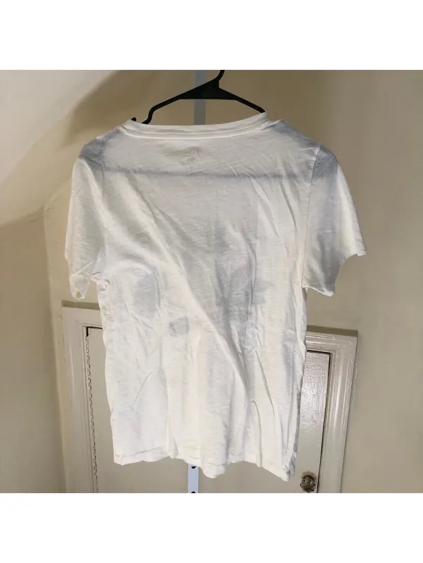J.Crew EUC Women's Vintage Cotton Crewneck T-shirt w/Tonal Flowers Size S - Image 6