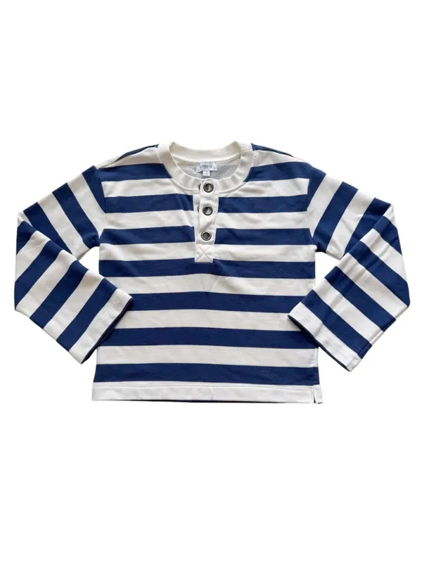 Evereve Bailey Striped Grommet Sweatshirt Size Small - Image 2