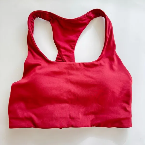 Lululemon Invigorate Clasp Sports Bra Women Size 4 Mulled Wine Pink High Support - Image 2