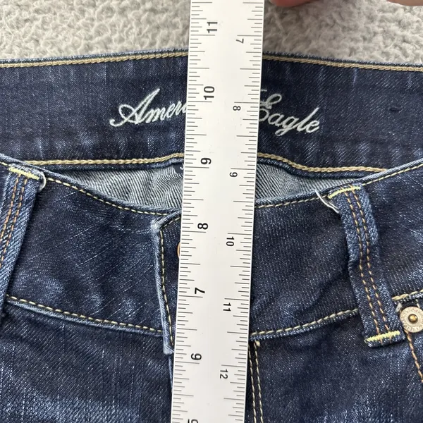 American Eagle Artist Crop Ankle Jeans Low Rise Stretch Straight Women's 10 x 26 - Image 8
