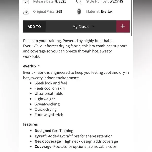 Lululemon Wunder Train Long-Line Bra *Medium Support, C/D Cups
Topography Multi - Image 4