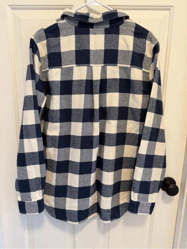 L.L. Bean 100% Cotton Soft Brushed Flannel Size Plaid Size Large - Image 3