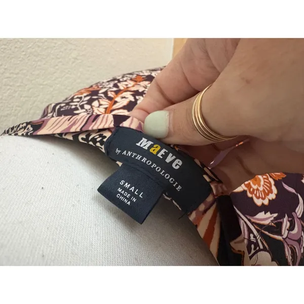 ANTHROPOLOGIE Maeve Ruffled Wrap Maxi Skirt‎ Size Small Ruffle Flowy - Image 4