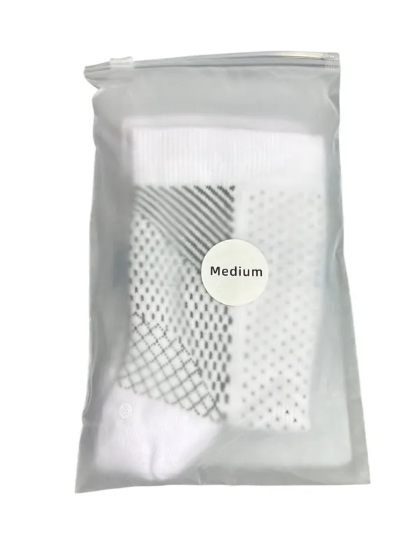 SoothRelieve Compression Socks Medium White Swelling Blood Flow Machine Washable - Image 4