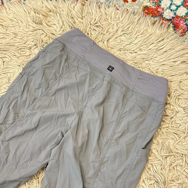 PrAna gray nylon pants size small - Image 4
