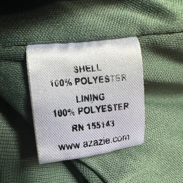 Azazie Sheath Bow Chiffon‎ Dress | Sz A2 | Straight Neckline | ruched body - Image 3