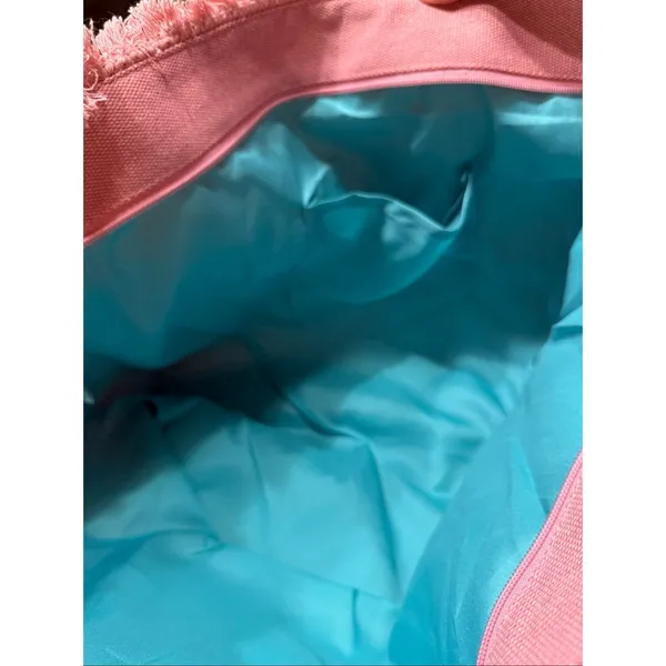 Summer Rope Canvas Tote Beach Bag XL Pink NWT - Image 6