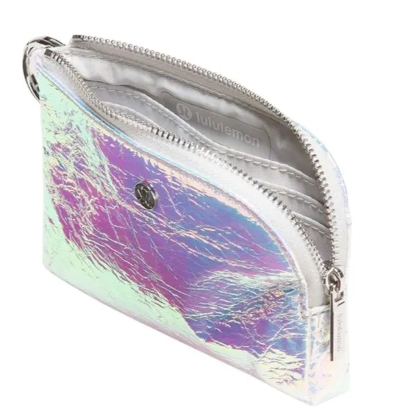 Lululemon Clippable Card Pouch Iridescent Iridescent / Silver Wallet - Image 3