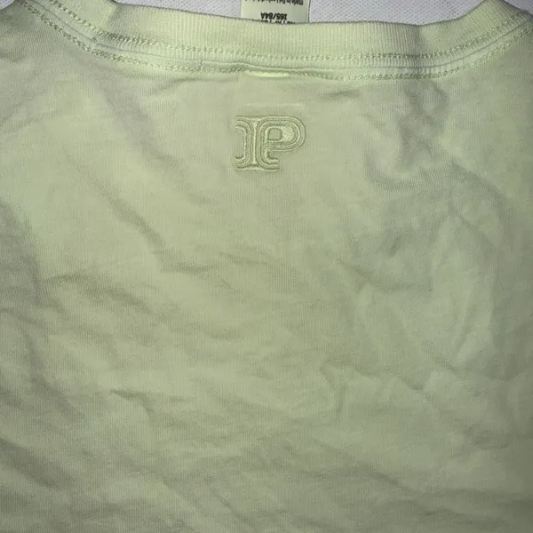 Victoria's Secret VS PINK Cotton Basic Light Green Crop Top Tee Shirt Sz XS NWT - Image 14
