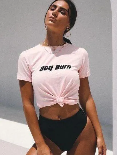 Tiger Mist Boy Burn Graphic Top - Image 3
