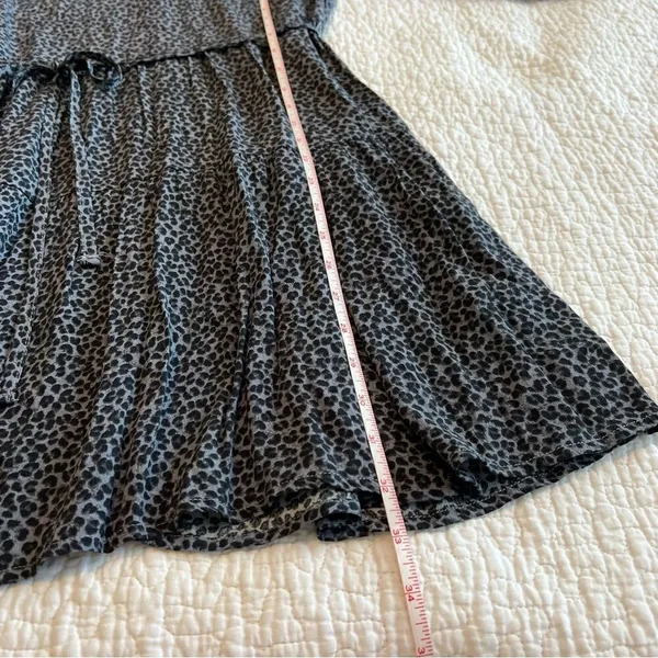 ✨ Abercrombie & Fitch Gray Black Leopard‎ Cheetah Mini Dress XS - Image 12