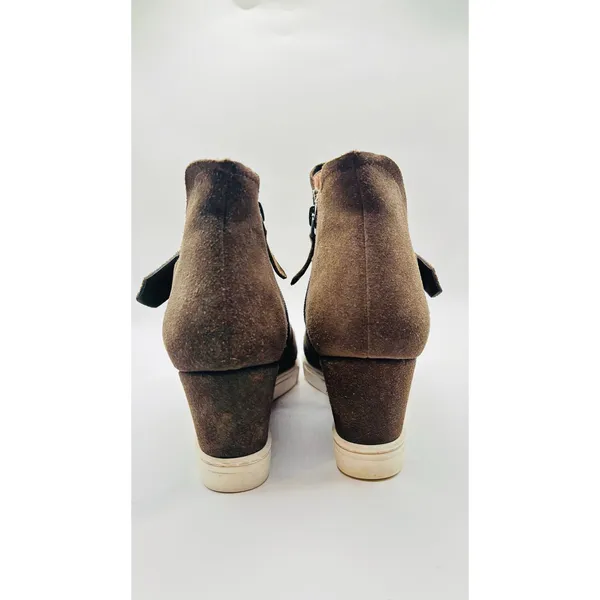 Linea Paolo Freshton suede leather Wedge sneaker bootie shoes sz 6.5 - Image 4