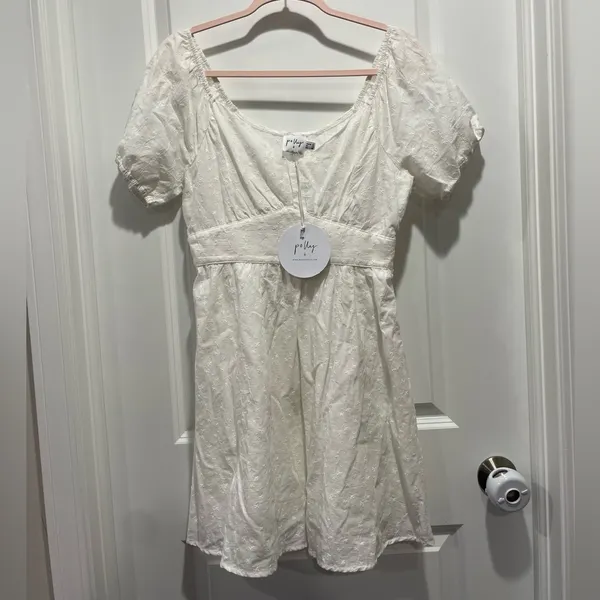 Princess Polly Maeve Embroidered Mini dress Size 6 - Image 5