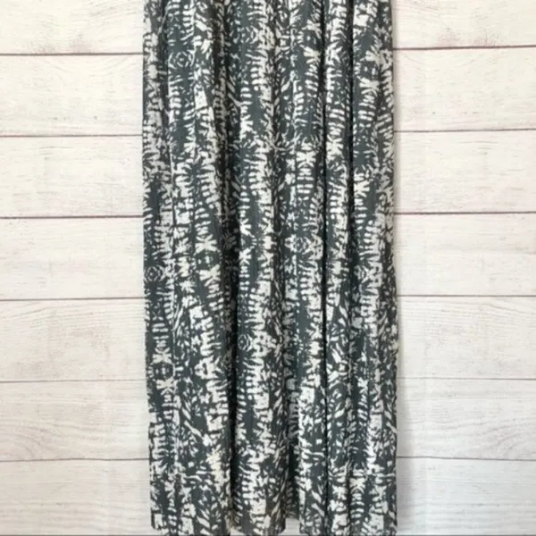 Zara Black & White Printed Trapeze‎ Sleeveless Maxi Dress S - Image 5