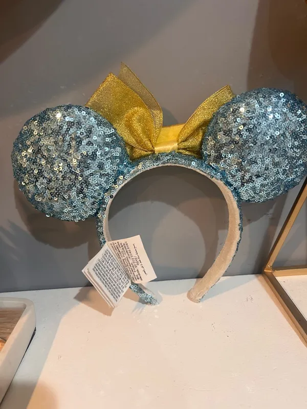 Disney Blue Sequin Bow Headband - Image 2