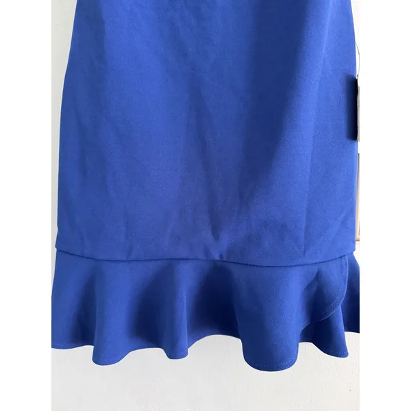 NWT Lulus Compelling Composure Blue Sleeveless Ruffled Bodycon Mini Dress Medium - Image 6