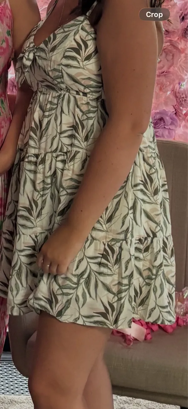 Green summer dress Size M - Image 2