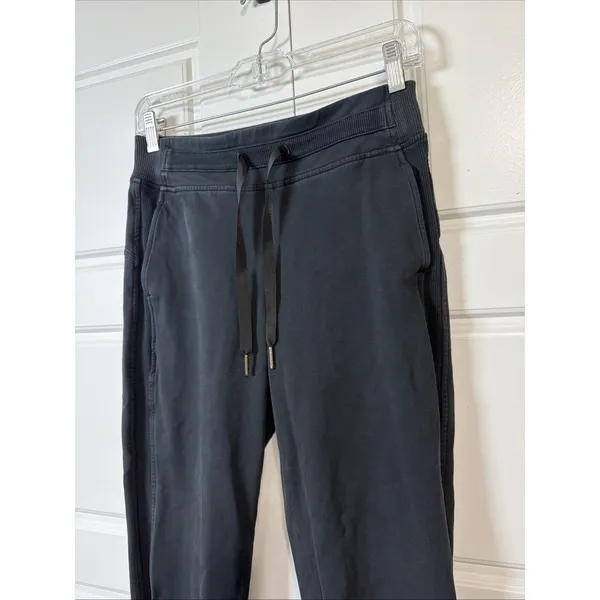 Lululemon Scuba High-Rise Jogger Women Size 6 Black Fleece Drawstring Sweatpants - Image 6
