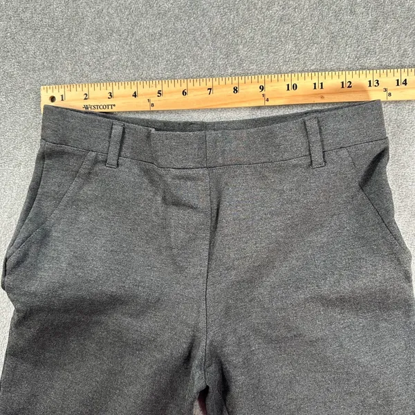 Quince Ponte Straight Leg Pant Women's X-Small Petite Charcoal Gray Pull On - Image 5