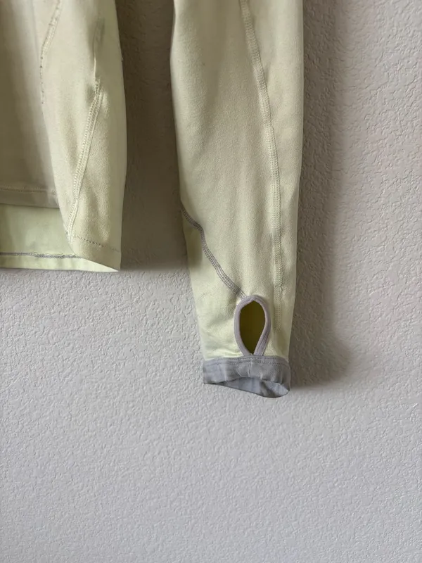Cream Yellow Nike Running Quarter Zip - Image 4