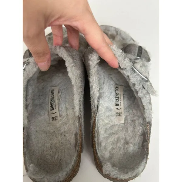 Birkenstock Arizona Shearling Sandals size 38 - Image 5