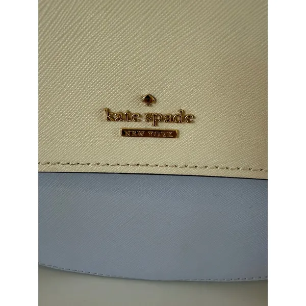Kate Spade Brydie Tile Blue White Crossbody Bag Leather Preppy - Image 5