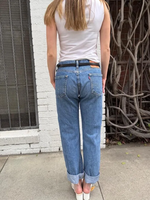 Levi's low rise 505 blue jeans -fits like a 28 #denim #y2k #basics - Image 3