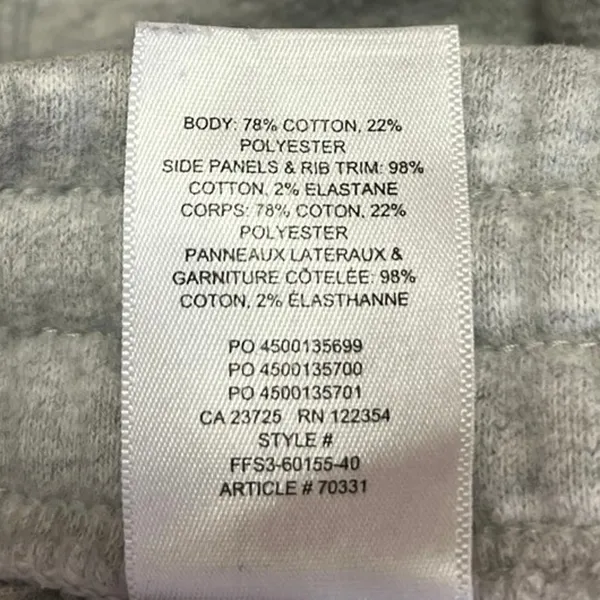 Aritzia TNA Cozy Gray Fleece Elastic Waist Pull On Crop Jogger Sweat Pants Sz M - Image 5