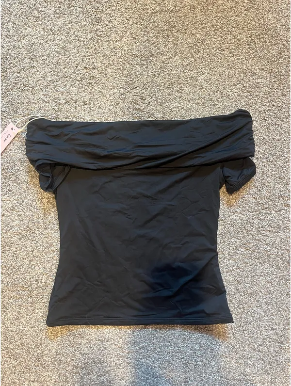 Amazon Black Off-The-Shoulder Top - Image 2