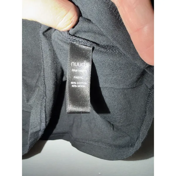 NUUDS Women's Sz S Black Tee NEW - Image 4