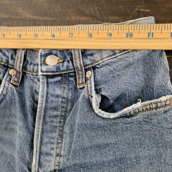 We The Free Womens Jeans Size 25 Skinny Denim Frayed Hem Distressed - Image 5