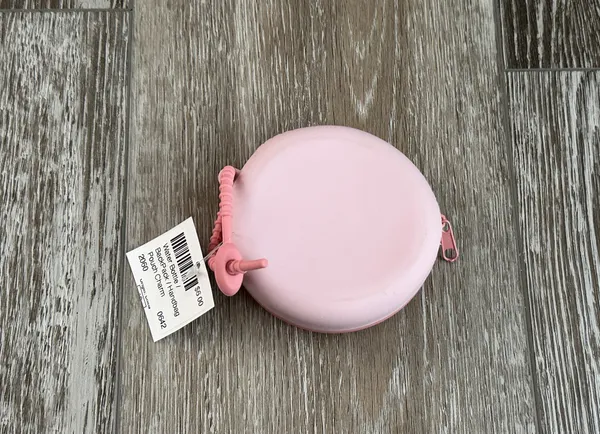 NWT Water Bottle Pouch In Pink w Fidget Poppers Zips Shut - Image 5