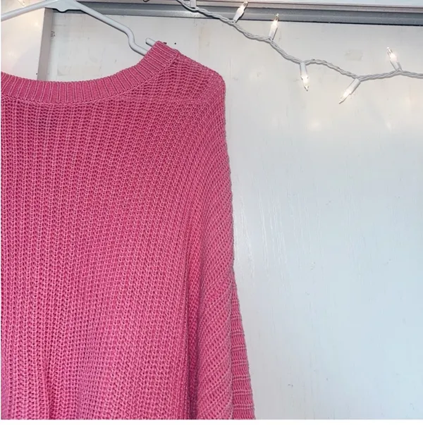 Aerie Pink Sweater Knit - Image 2