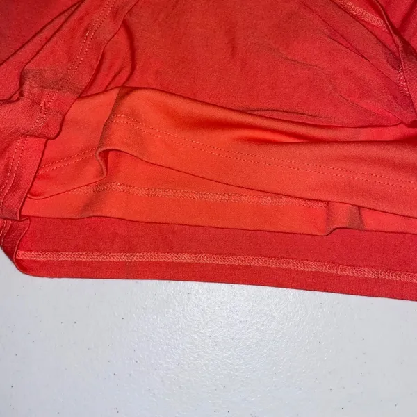 Forever 21 Coral Ruched Mini Dress Deep V Neck Sleeveless Cocktail Party - Image 9