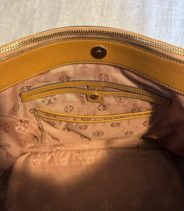 Tory Burch Satchel Handbag Purse - Image 7