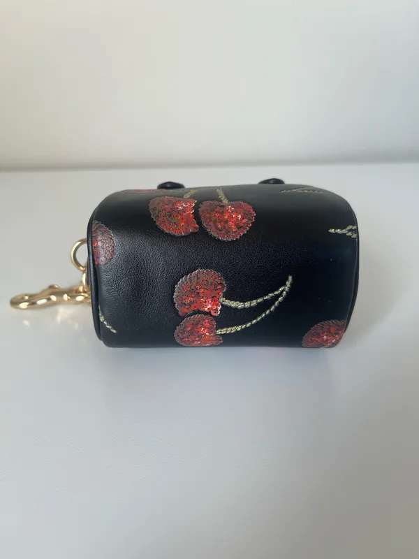 Coach Mini Rowan Bag Charm With Cherry Print - Image 4