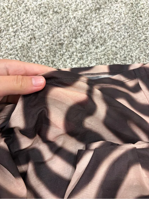 H&M Divided Brown and Pink Zebra-Print Pull-On Pants - Image 6