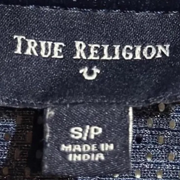 Women’s True Religion Y2K Jersey Navy Blue Size Small - Image 2