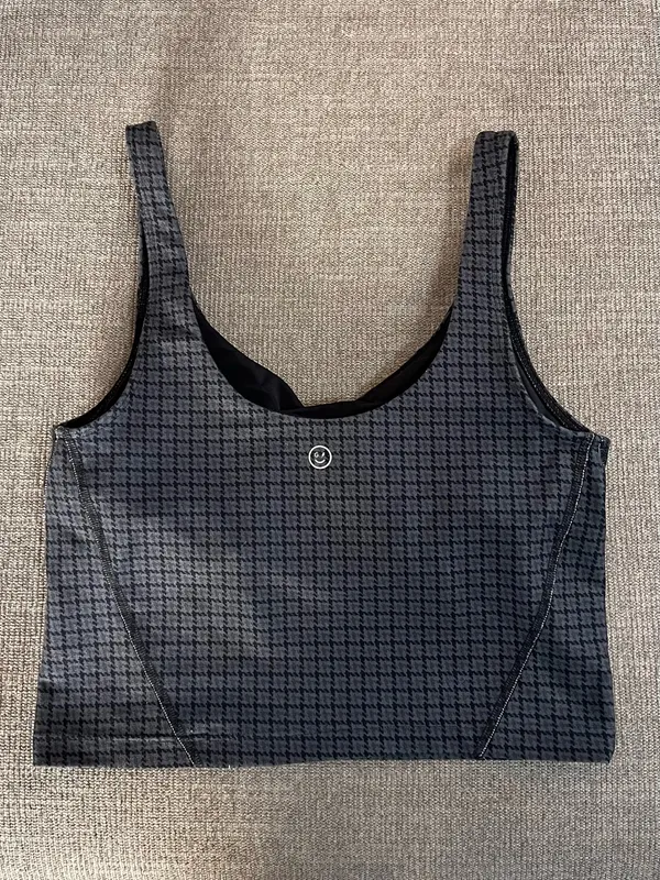Hollister Gilly Hicks Houndstooth Crop Tank Top - Image 2