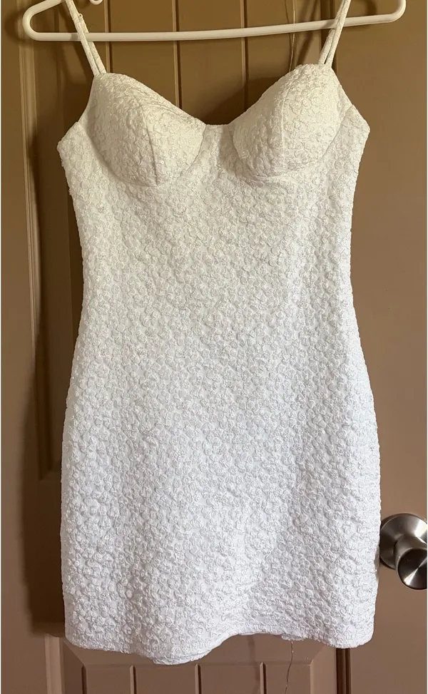 White B Darlin Homecoming Dress - Image 2