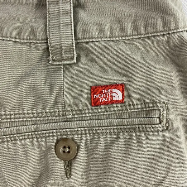North Face Shorts Womens 10 Khaki Beige Outdoor Hiking Cotton Casual Pockets - Image 8