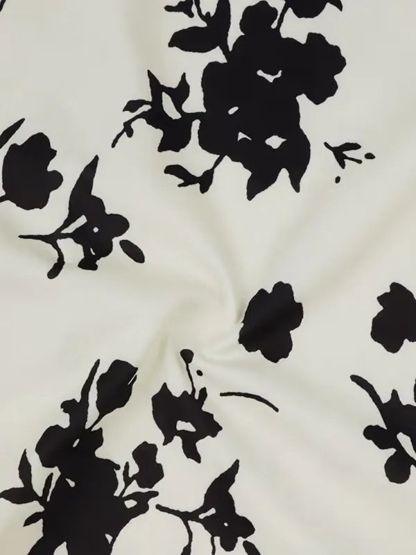 Women’s White Black Floral Slip Mini Dress Spaghetti Straps Square Neck 2XL - Image 6