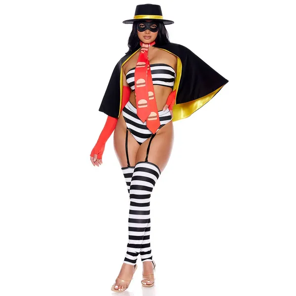 NEW Forplay Hamburglar Sexy Burger Bandit Sexy Costume Size Large XL - Image 4