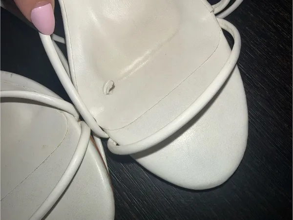 PrettyLittleThing White Lace-Up Strappy Heeled Sandals - Image 6