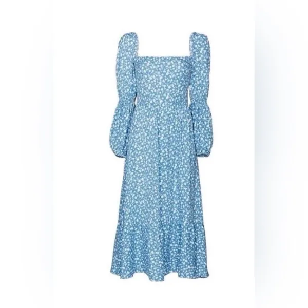 Reformation dress size 6 flattering silhouette, accentuated by the puff sleeves - Image 12