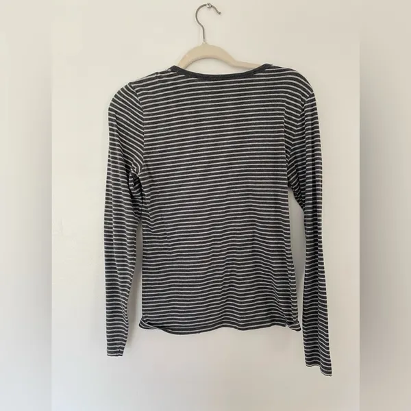 Michael Kors Striped Zip Top Granola Girl Downtown Casual‎ Y2K Grunge Normcore - Image 2
