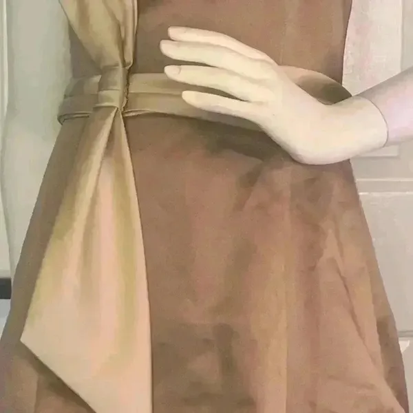 DAVIDS BRIDAL WOMENS BEAUTIFUL MOCHA FORMAL/Prom DRESS SIZE 10 K-8 - Image 5