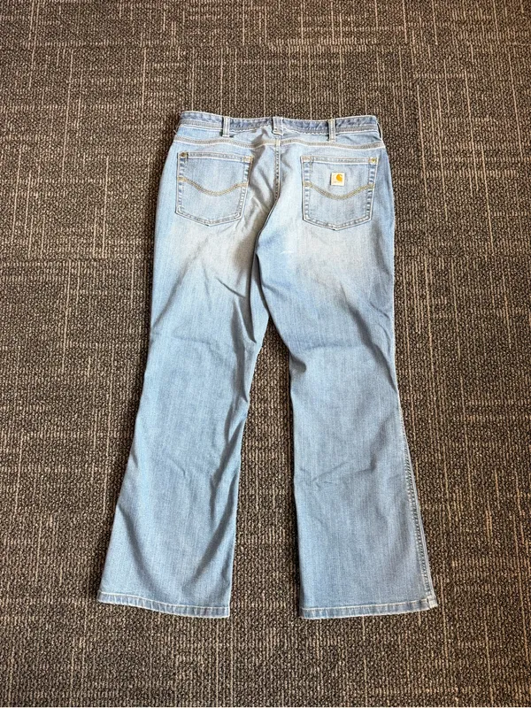 Carhartt Jeans Womens 10 Blue Stretch Denim Original Fit - Image 5