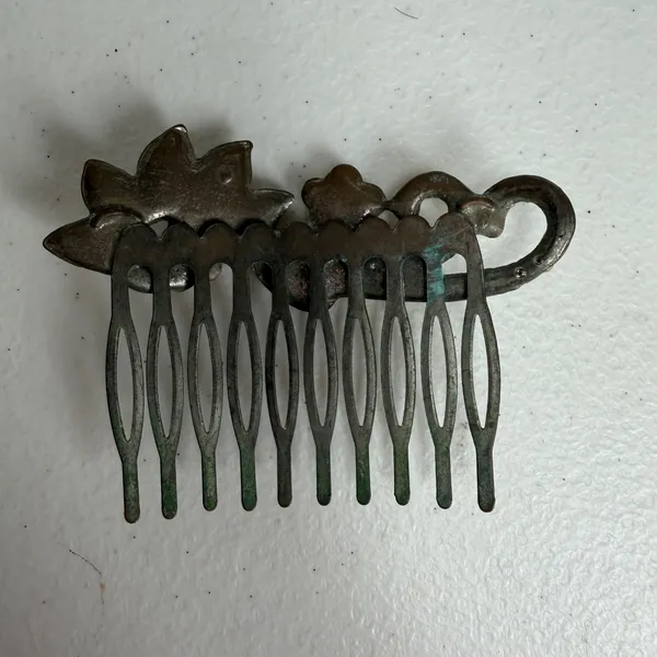 Vidal Sassoon Sta-Rite Vtg Hair Accessory Bundle Barrettes Pins Rhinestone Comb - Image 10